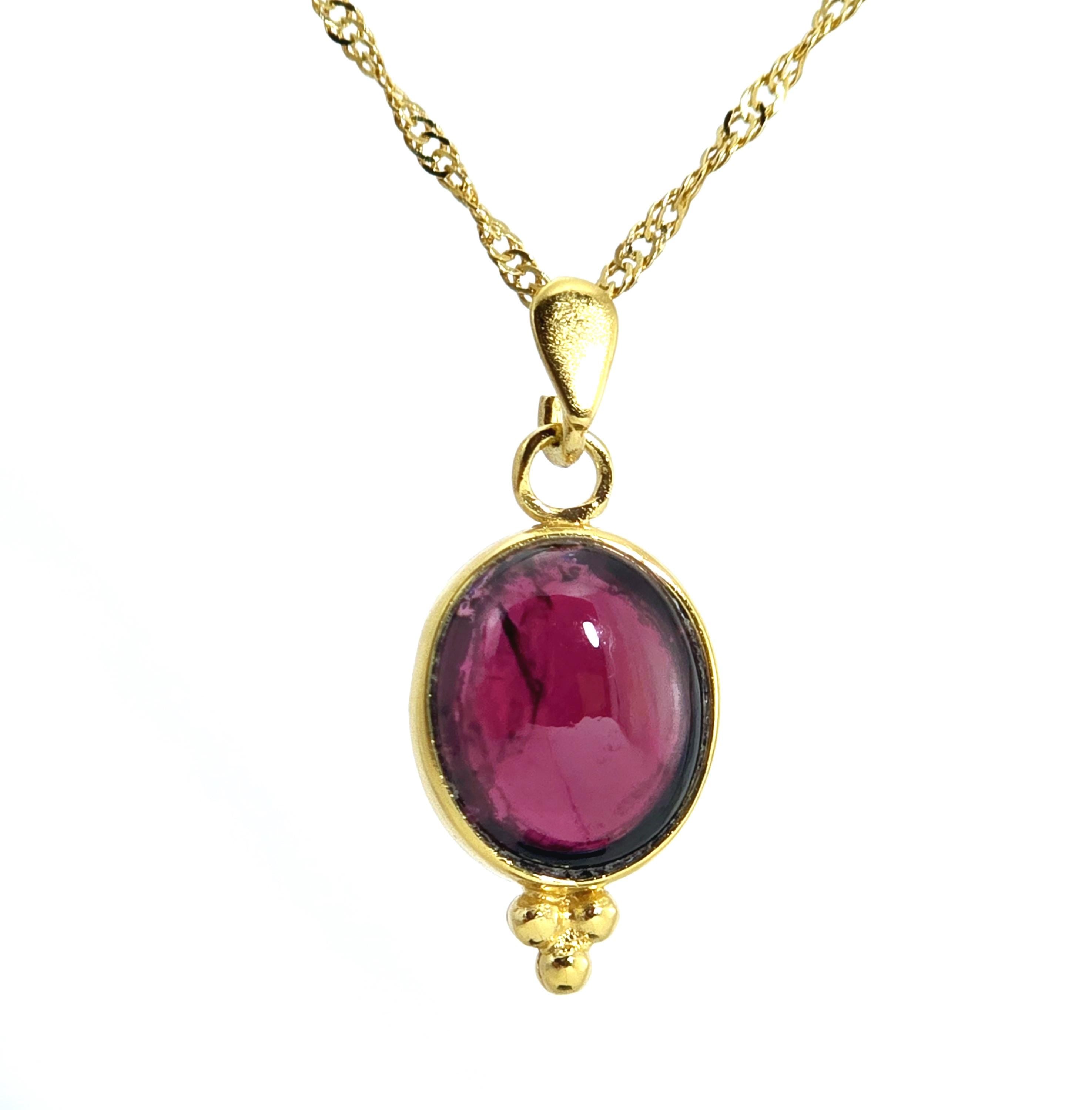 תליון שרשרת זהב קרנליאן, שרשרת אבן כתומה