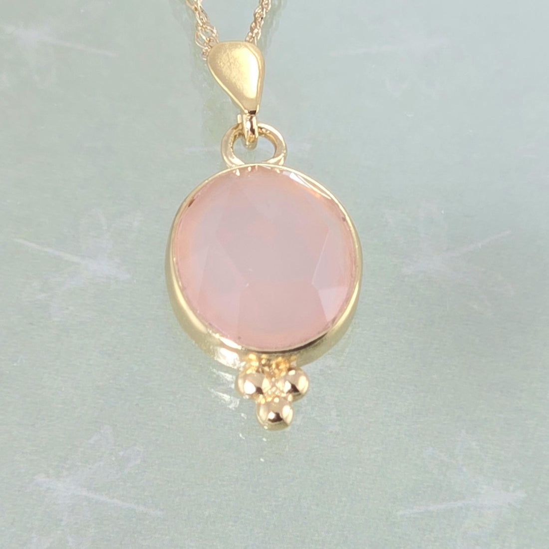 תליון שרשרת זהב קרנליאן, שרשרת אבן כתומה