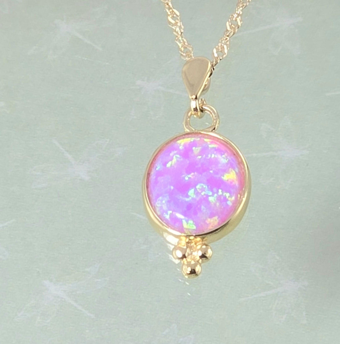 תליון שרשרת זהב לברדוריט, שרשרת אבן ריפוי