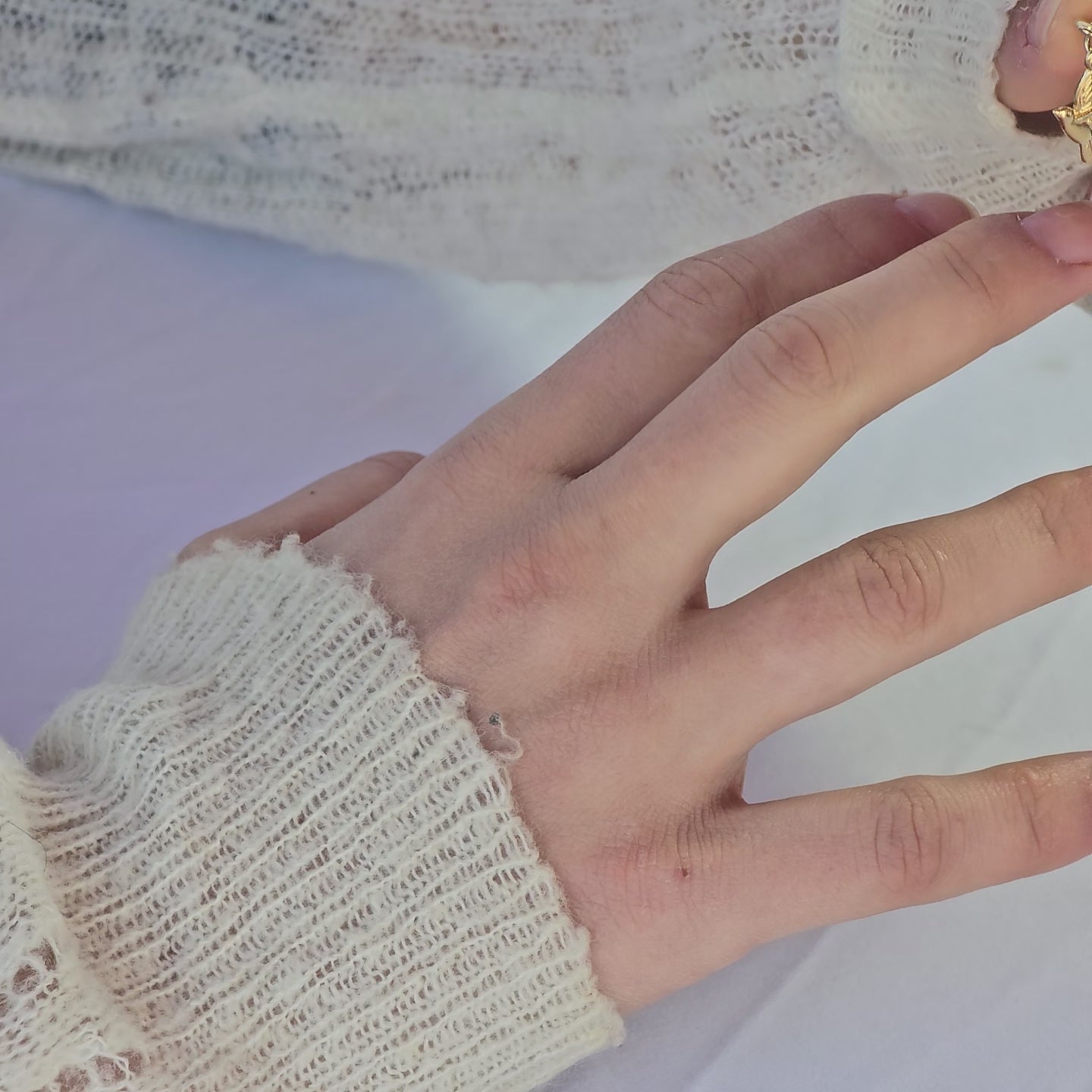 טבעת ציפוי זהב עם ציפור מתנועע